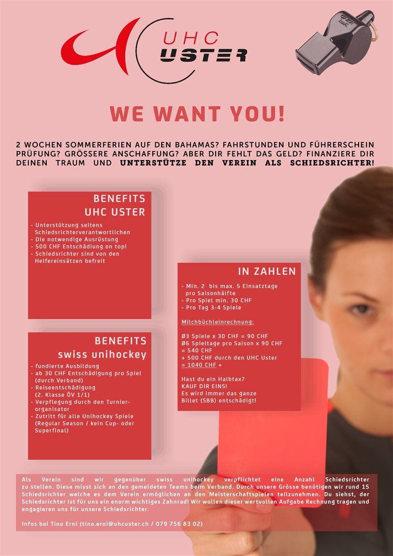 Schiedsrichter gesucht! Schiedsrichter gesucht!